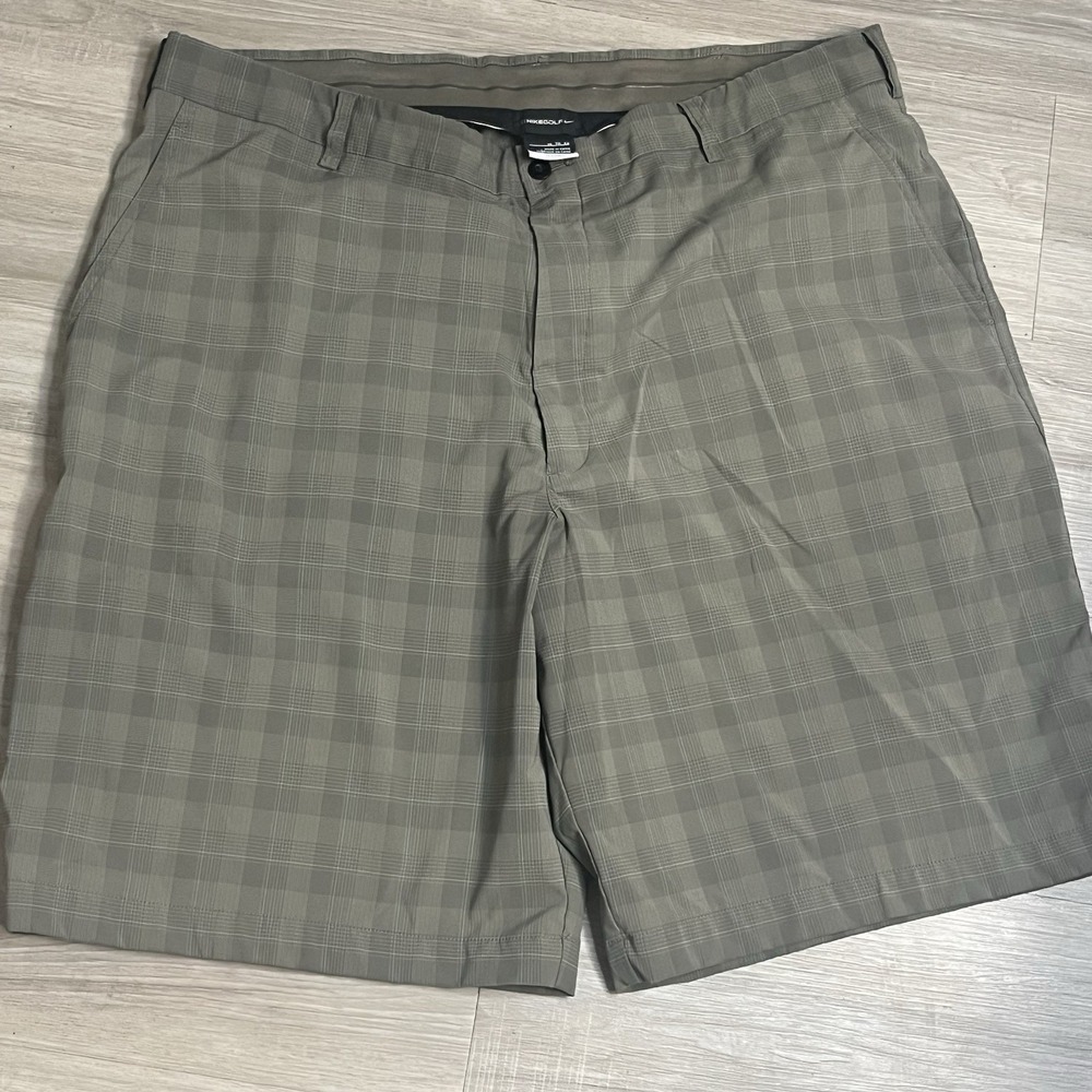 Nike Golf Shorts Mens 40 Brown Tan 11" Inseam Casual Tour Performance‎ Dri Fit